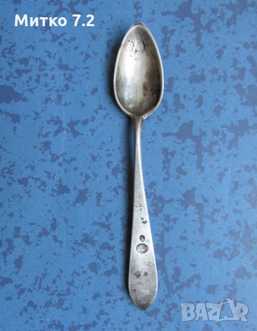 Старинна сребърна лъжичка , снимка 3 - Антикварни и старинни предмети - 31801974