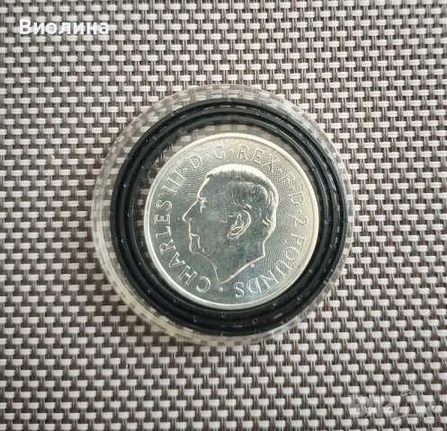 Сребро 1 OZ 2023 Чарлз , снимка 2 - Нумизматика и бонистика - 42697616