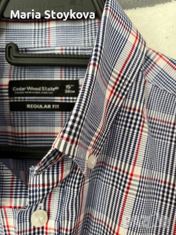 Мъжка риза -Cedar Wood State каре Regular Fit, снимка 2 - Ризи - 38600517