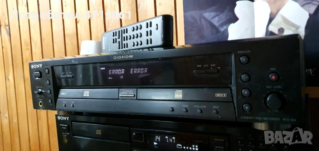 Sony RCD-W3 CD recorder записващо компакт дискове неработещ, снимка 5 - CD дискове - 54196066