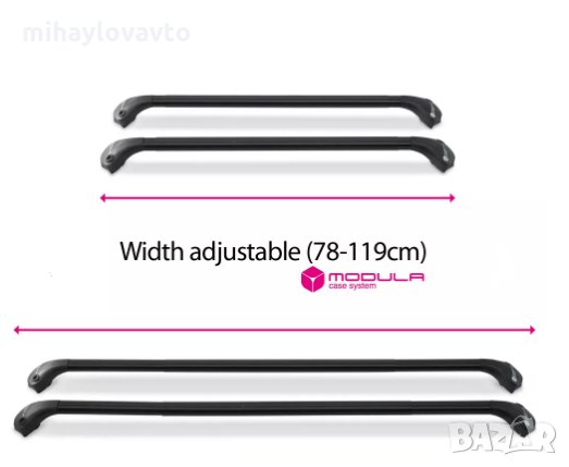 Напречни греди MODULA OVAL BAR за стандартни покривни релси, снимка 4 - Аксесоари и консумативи - 31464630