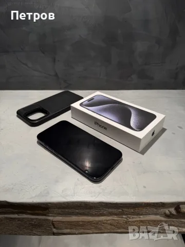 КАТО ЧИСТО НОВ Iphone 15 Pro Blue + подарък, снимка 6 - Apple iPhone - 56533844