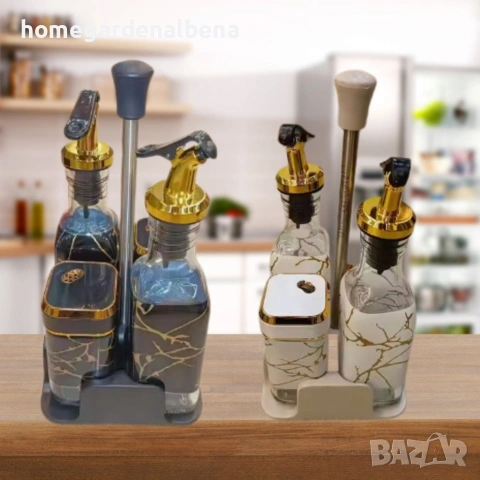 Home & Garden by Albena – Въртящ комплект с дозатори за олио и подправки, снимка 6 - Обзавеждане за заведение - 54042081