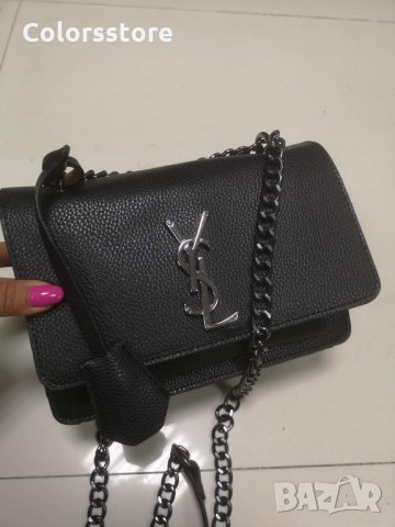 Луксозна Черна чанта YSL, снимка 3 - Чанти - 33867265