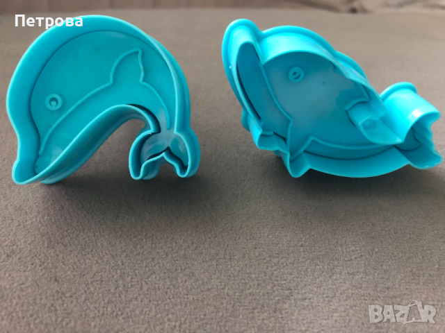 Релефни резци с бутало модел - рибки - 2 бр., снимка 1