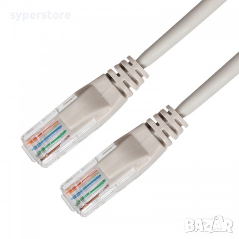 Кабел за Лан мрежа 30м. 1000 Mb/s екраниран VCom NP512B LAN UTP CAT-5e Сив, снимка 2 - Кабели и адаптери - 40017408