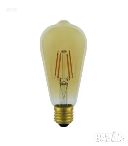 LED крушка 6W ST64 2500K филамент VITO E27, снимка 1