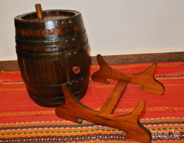 Винтидж дървено буре 5л - Българска традиция, снимка 9 - Антикварни и старинни предмети - 52802218