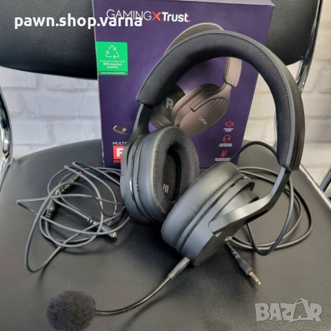 Геймърски слушалки Trust GXT Fayzo –  с микрофон, като нови!, снимка 4 - Слушалки и портативни колонки - 53900616