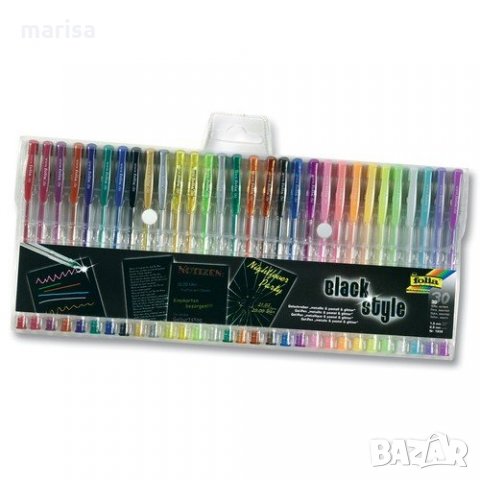 Комплект Гел химикалки, 30 цвята, асорти 1939, снимка 1 - Ученически пособия, канцеларски материали - 35496780