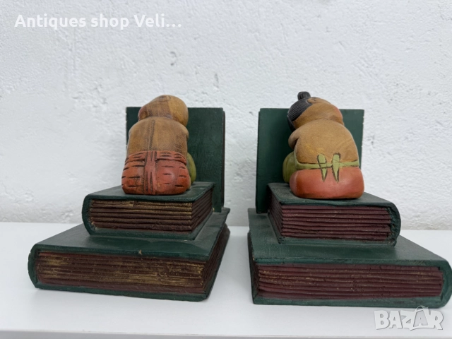 Дървени подпори за книги №7563 , снимка 2 - Други ценни предмети - 52246175