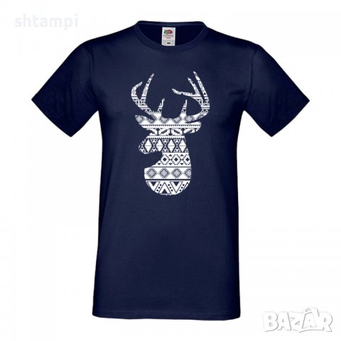 Мъжка тениска Deer 1 Елен Животно,Изненада,Подарък,Празник , снимка 3 - Тениски - 36813687