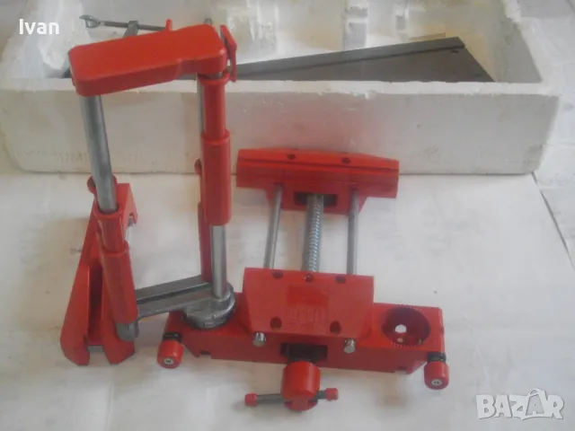 НОВ BESSEY ФРГ ТРИОН РЪЧЕН ПАСВАТЕЛ С МЕНГЕМЕ СТОЙКА ВЪРТЕЛИВА ФУНКЦИЯ 90 ГРАДУСА Старо качество, снимка 14 - Други инструменти - 47875831
