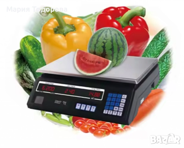 Електронен кантар с капацитет 40 кг и вградена батерия