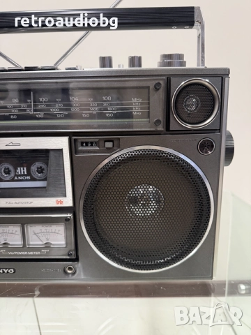 🔈Рядък колекционерски радиокасетофон Sanyo M 9994 - Boombox🔈, снимка 3 - Радиокасетофони, транзистори - 56018078