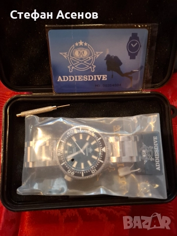 Чисто нов diver механичен часовник Addiesdive, снимка 4 - Мъжки - 52470728