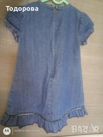 Дънкова рокля Mayoral 104р, снимка 3 - Детски рокли и поли - 54274293