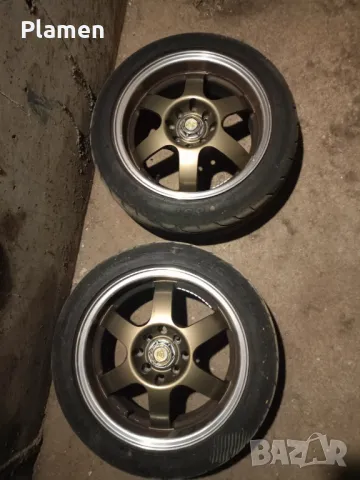 2бр. Джанти с полуслик гуми, снимка 1