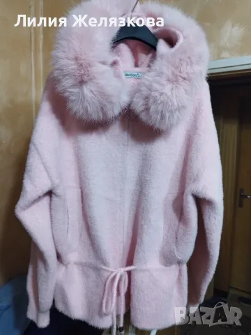 Нова розова ,пухкава жилетка,L/XL