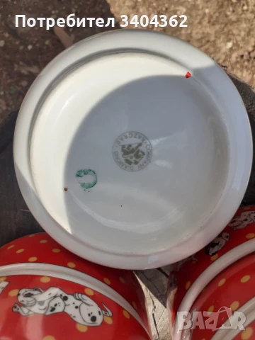 Детски български порцелан порцелан купички далматинци, снимка 6 - Антикварни и старинни предмети - 51054527