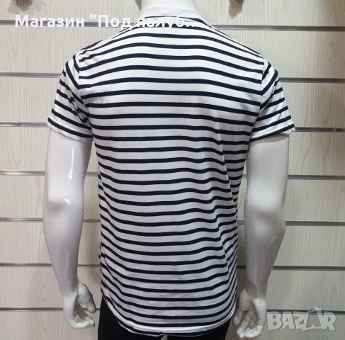 Нова мъжка моряшка блуза на райе с копчета, снимка 12 - Тениски - 30312694