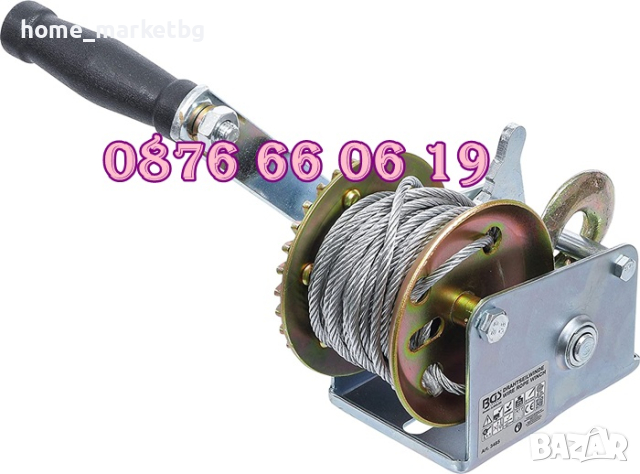 Ръчна лебедка със стоманено въже 360 кг, лебедка с въже, снимка 2 - Други инструменти - 44569329