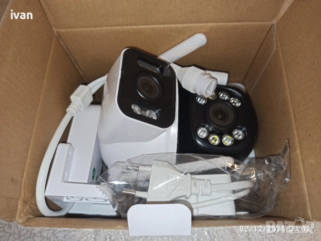 Двойна външна камера ICSee 4K UHD, снимка 2 - IP камери - 52618884