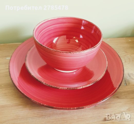 Керамичен комплект за хранене, снимка 3 - Прибори за хранене, готвене и сервиране - 40260462