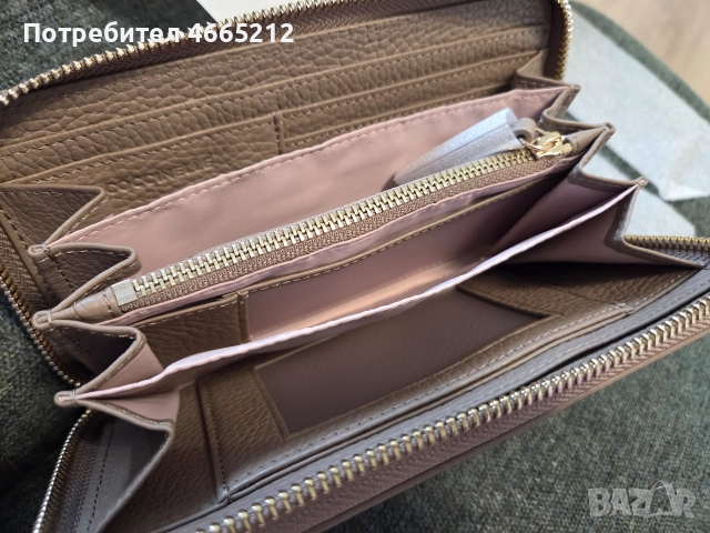 Кожено портмоне Coccinelle, снимка 6 - Портфейли, портмонета - 52602779