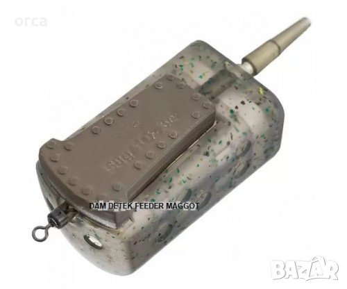 Фидер хранилка за бял червей DAM Detek Maggot Feeder – проходна и с вирбел, снимка 5 - Такъми - 38461526