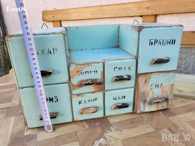 Автентично шкафче за подправки от соца, снимка 8 - Колекции - 54099455