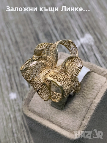 Златен Пръстен 4.71гр / 14К, снимка 4 - Пръстени - 52703951