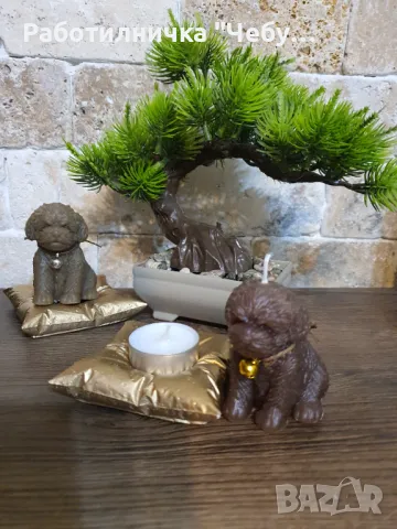 Свещ КУЧЕНЦЕ, снимка 3 - Декорация за дома - 47475295