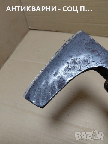 Соц Стара Ръчно Кована Брадва 0.800кг. НОМЕР 1157., снимка 9 - Антикварни и старинни предмети - 54102060