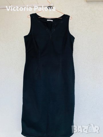 Черна рокля MARKS&SPENCER ,памук, снимка 2 - Рокли - 29439247