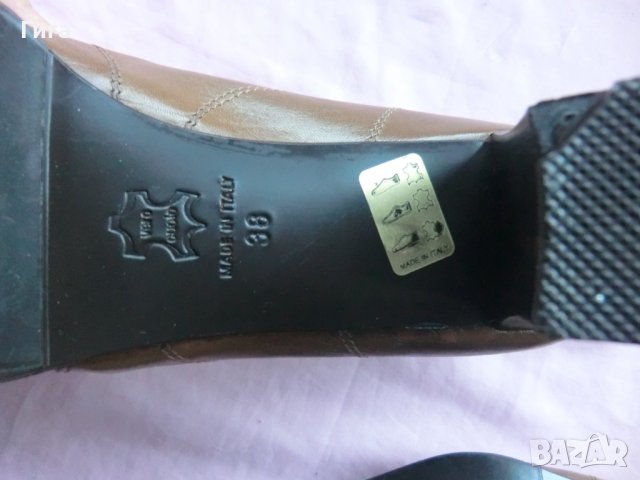 италиански обувки 38н, изцяло от естествена кожа, снимка 5 - Дамски обувки на ток - 40198251