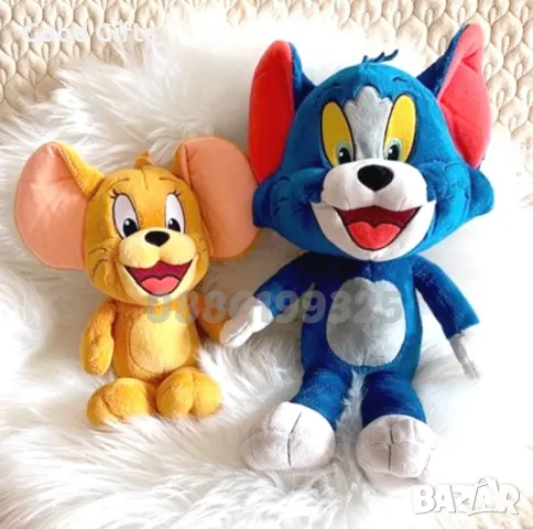 Комплект плюшена играчка Том и Джери Tom and Jerry плюшени играчки, снимка 2 - Плюшени играчки - 47308485
