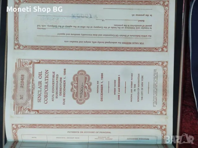 Американски ценни книжа, снимка 3 - Нумизматика и бонистика - 49100606