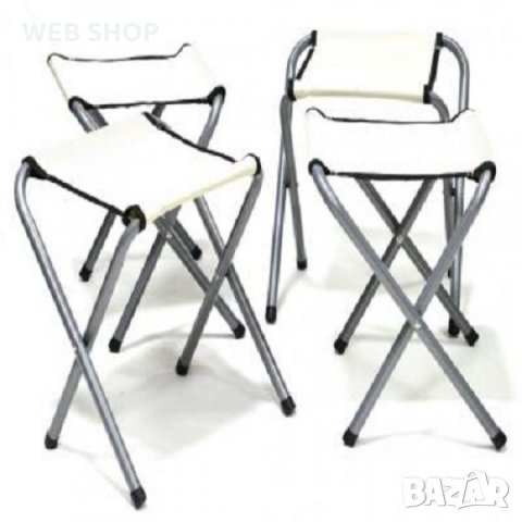  Комплект сгъваеми маса и столове, снимка 3 - Маси - 31424900