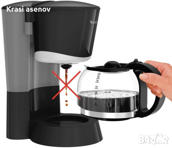 Кафемашина Tefal, 1.25 литра, 730-870 W, снимка 2 - Други - 54336300