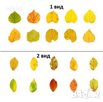 50 бр хартиени есенни листа ролка самозалепващи лепенки стикери за декорация крафт картички и др, снимка 4 - Други - 38460262