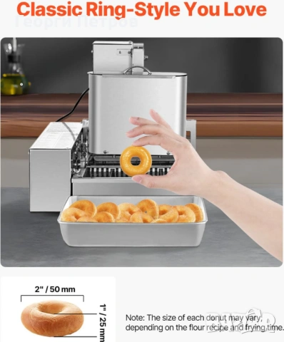 Гаранция ! Нова Автоматична машина за казанлъшки понички 4 дюзи, снимка 7 - Обзавеждане на кухня - 46290071