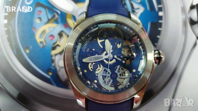 Мъжки масивен часовник CORUM BUBBLE 47mm Skeleton механичен клас 5А+, снимка 2 - Мъжки - 31464760