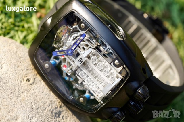 Мъжки часовник Jacob& Co Bugatti Chiron W-16 с автоматичен механизъм, снимка 4 - Мъжки - 42804962