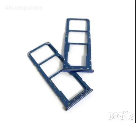 SIM / MicroSD държач /Син/ за Samsung A30 A305 Баркод : 114280