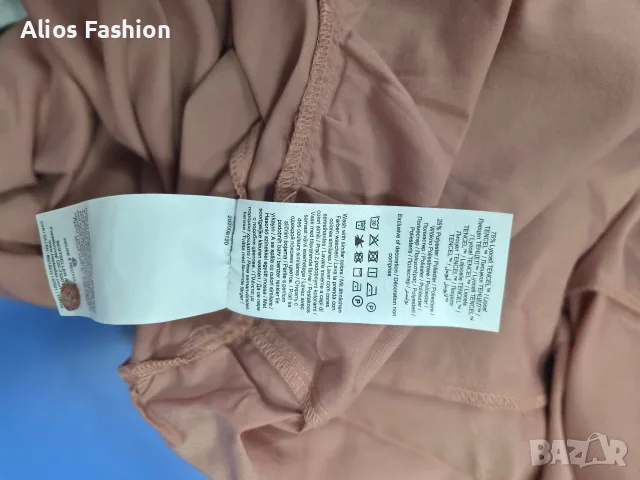 Рокля риза VERO MODA в пепел от рози, S, снимка 6 - Рокли - 56130608