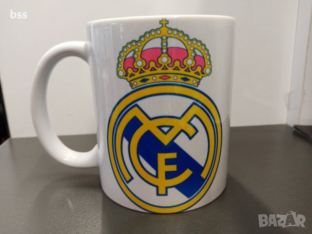 Бяла порцеланова чаша на Реал Мадрид / Real Madrid, снимка 1 - Чаши - 37013600