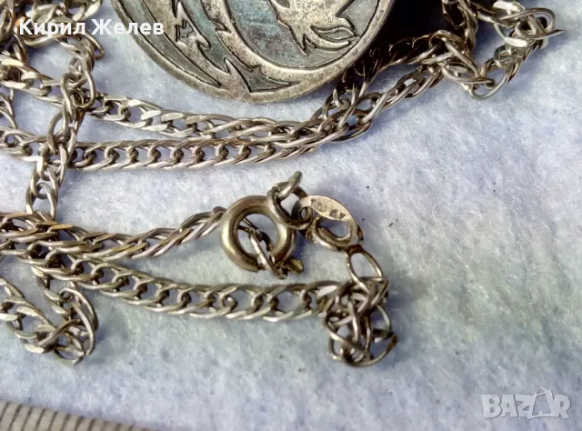 TOKASH БУТИКОВ СРЕБЪРЕН ПЕНДАНТ СРЕБРО 925 ТОКАШ със СРЕБЪРНА ВЕРИЖКА TALAY СРЕБРО 975 ПРОБА 49721, снимка 9 - Колиета, медальони, синджири - 49275042