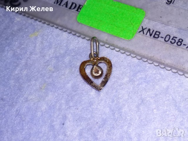СРЕБЪРНО СКЪПОЦЕННО СЪРЦЕВИДНО МЕДАЛЬОНЧЕ СРЕБРО 925 с ЮВЕЛИРНО ФАСЕТИРАН КРИСТАЛ 27536, снимка 7 - Колиета, медальони, синджири - 39318836