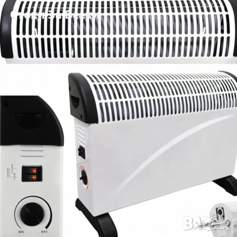 Електрически конвектор 2000 W с термостат, снимка 2 - Отоплителни печки - 56423873